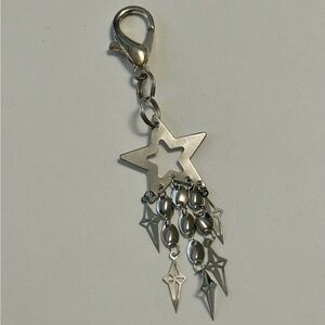NWT Silver Star Charm Accessory